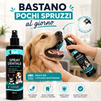 PET SMILE – Spray Dentale per Cani e Gatti 250ml | Igiene Orale Senza Spazzolino | Riduce Placca e Tartaro | Alito Fresco | Con Mentolo | Formulato in Italia