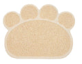 Tappetino antiscivolo animali igienico lettiera cane gatti 30x40 forma zampa beige