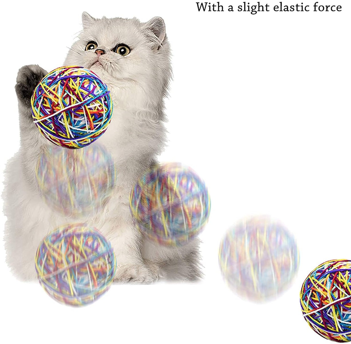 Gioco per Gatto Palla Di Lana con campanella incorporata - intrattenimento per gatti -stimolazione del movimento e della creatività