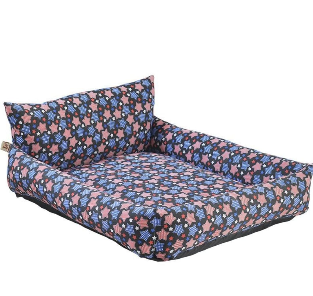 Cuccia Multifunzionale Cane Gatto Letto per Animali Imbottitura 100% Puro Cotone 3 Funzioni Cesta Cuscino e Tappeto Resistente 70 x 110 cm