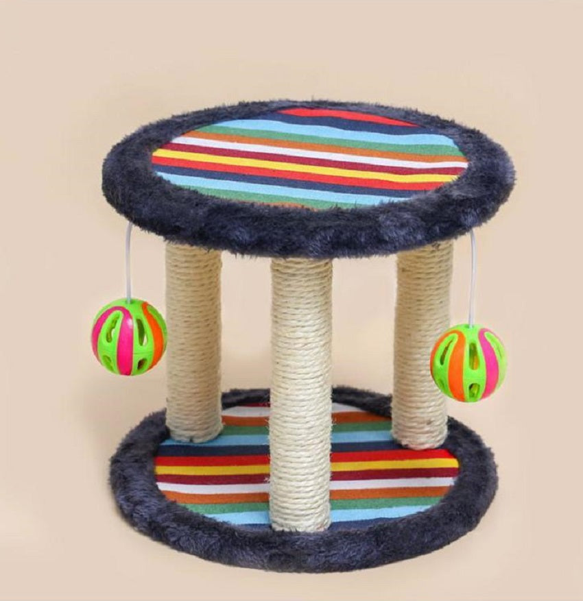 Tiragraffi per gatti con gioco palla 24x26