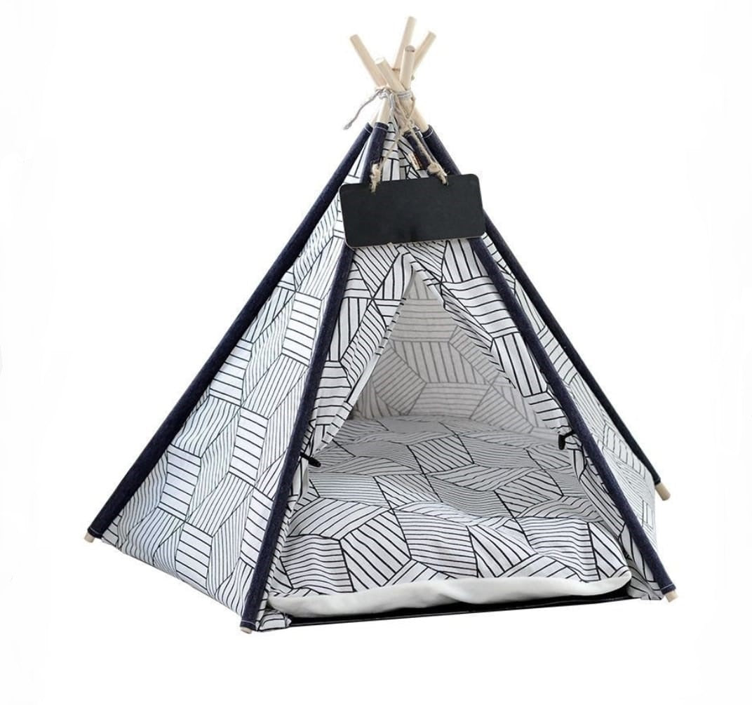 Cuccia per animali domestici Tenda Indiana portatile rimovibile lavabile Taglia S 50 x 50 x 70