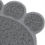 Tappetino antiscivolo animali igienico lettiera cane gatti 40x30 forma zampa Marrone scuro