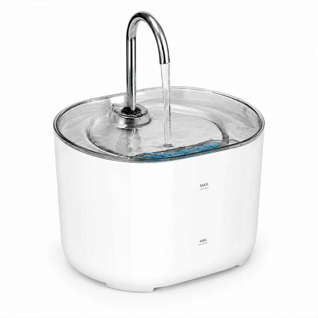 Fontanella Automatica 2,2L per Gatti e Cani con Acqua Corrente 24/7 – Sistema di Filtrazione e Ricircolo Continuo – Ultra Silenziosa