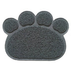 Tappetino antiscivolo animali igienico lettiera cane gatti 45x60 forma zampa Nero