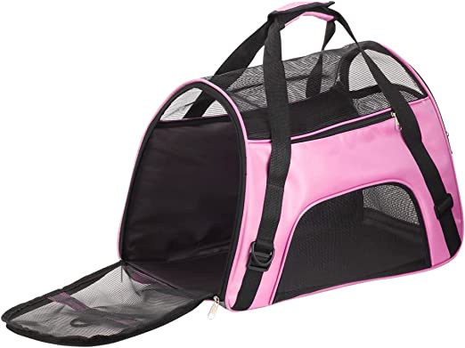Borsa da trasporto per gatti, conigli e altri piccoli animali, portatile, pieghevole, dotata di tracolla, cerniere con fibbia di sicurezza, di nuova concezione