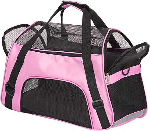 Borsa da trasporto per gatti, conigli e altri piccoli animali, portatile, pieghevole, dotata di tracolla, cerniere con fibbia di sicurezza, di nuova concezione