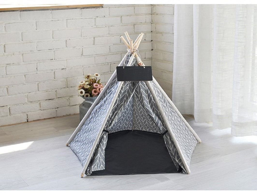 Cuccia per animali domestici Tenda Indiana portatile rimovibile lavabile Taglia S 50 x 50 x 70