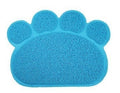 Tappetino antiscivolo animali igienico lettiera cane gatti 40x30 forma zampa Blu
