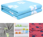 Coperta per Animali Domestici con Stampa a Zampa per Cane o Gatto Finitura Morbida Coperta Invernale 60 x 90