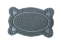 Tappetino antiscivolo animali igienico lettiera cane gatti 38 x 58 forma osso Grigio