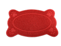 Tappetino antiscivolo animali igienico lettiera cane gatti 38 x 58 forma osso Rosso