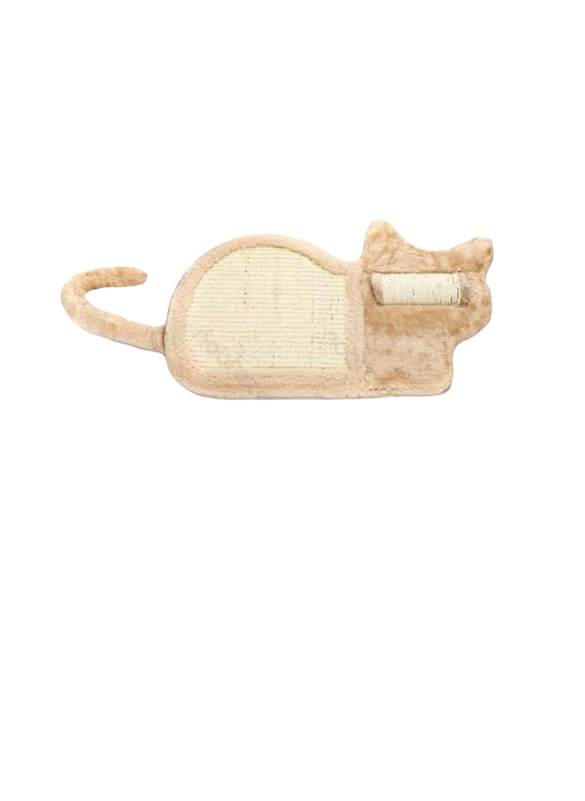 Tappeto Tiragraffi Gatti - Tappetino Tira Graffi a Forma di  Gatto - Gioco Stuoia Cura Artigli in Sisal 50x30x15cm - Protezione Divani