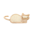 Tappeto Tiragraffi Gatti - Tappetino Tira Graffi a Forma di  Gatto - Gioco Stuoia Cura Artigli in Sisal 50x30x15cm - Protezione Divani