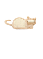 Tappeto Tiragraffi Gatti - Tappetino Tira Graffi a Forma di  Gatto - Gioco Stuoia Cura Artigli in Sisal 50x30x15cm - Protezione Divani