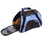 Borsa da trasporto per gatti, conigli e altri piccoli animali, portatile, pieghevole, dotata di tracolla, cerniere con fibbia di sicurezza, di nuova concezione