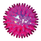 Palla riccio lampeggiante in gomma gioco per cani da 7.5 cm